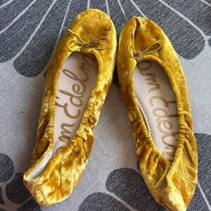 Sam Edelman Felicia 11 Yellow Velvet Some Wear